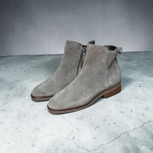 Cole Haan gray Suede Ankle Bootie Women’s Shoe Size 7B